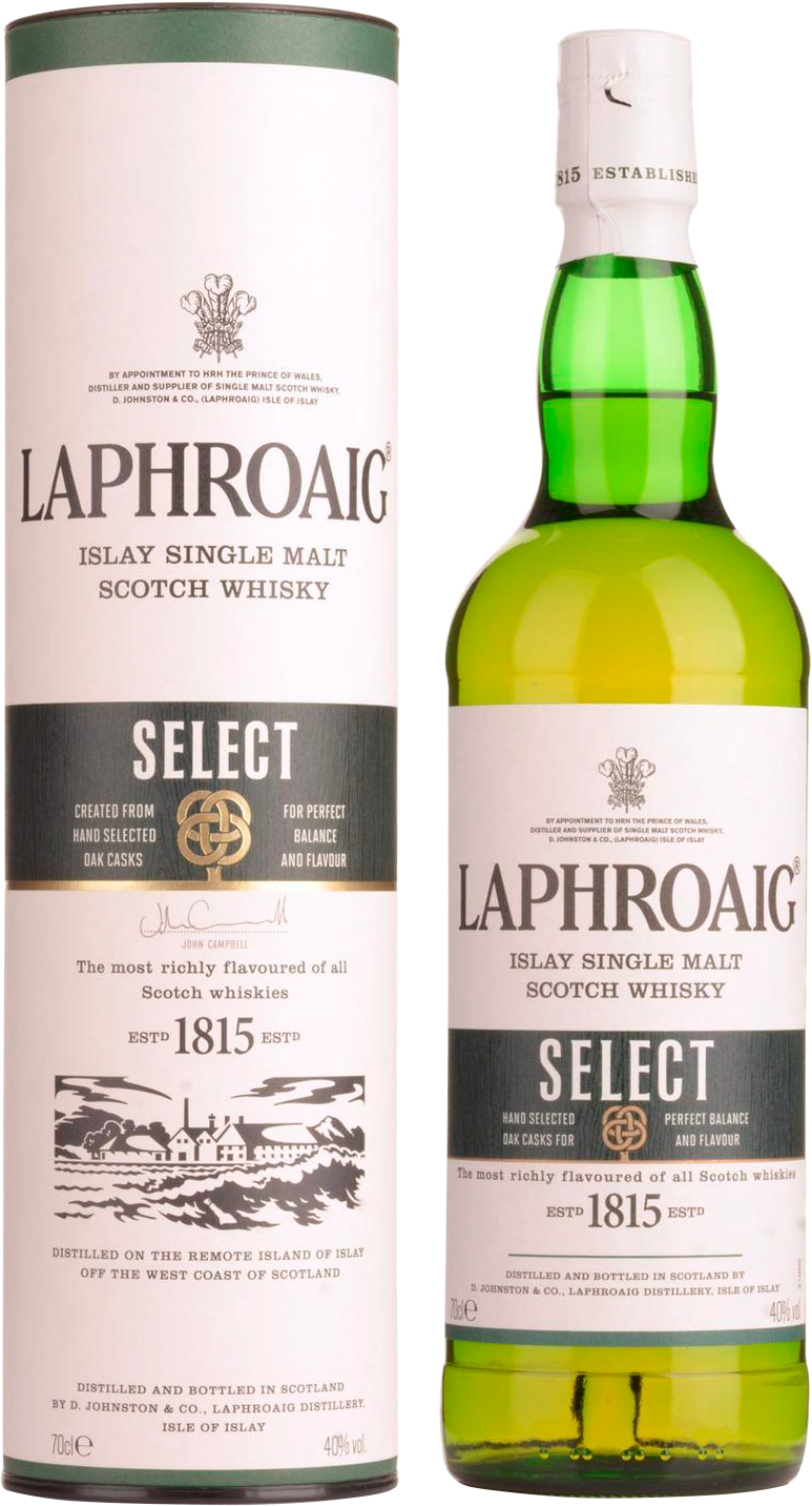 Лафройг Селект Айла Сингл Молт солодовый виски в подарочной упаковке 0.7 л