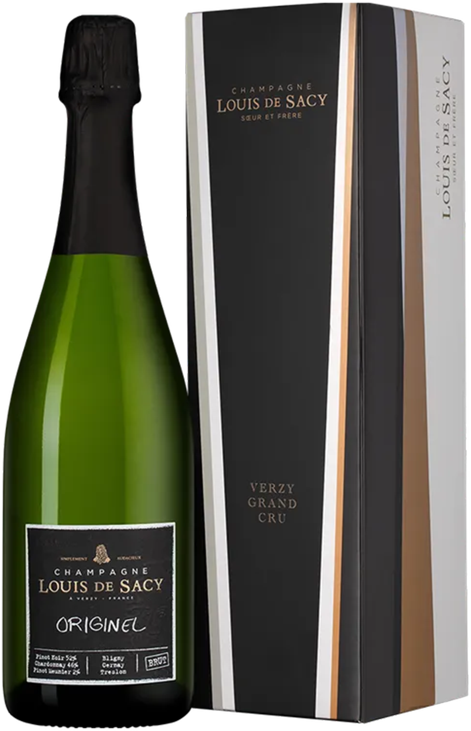 Орижинель Шампань AOC Луи де Саси в подарочной упаковке 0.75 л