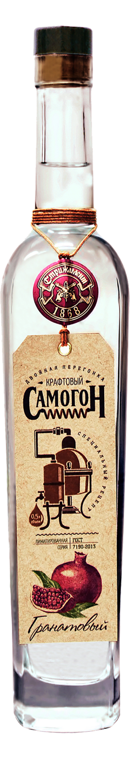 Самогон Крафтовый Гранат Стрижамент 0.5&nbsp;л