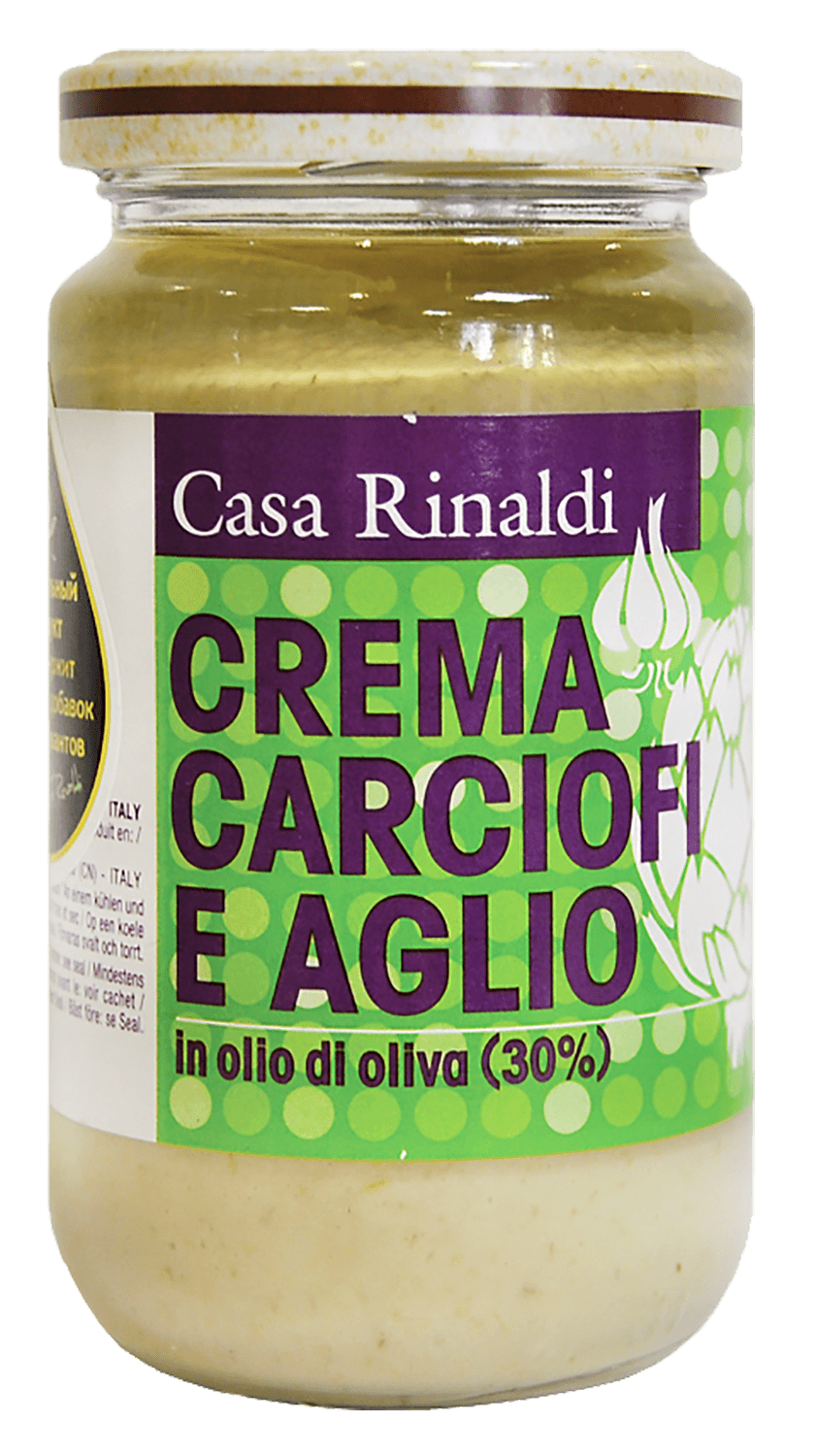 Крем-паста из артишоков, чеснока в оливковом масле Каза Ринальди 180г