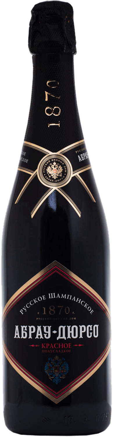 Игристое вино красное полусладкое Russian Sparkling Wine Semi-Sweet ...