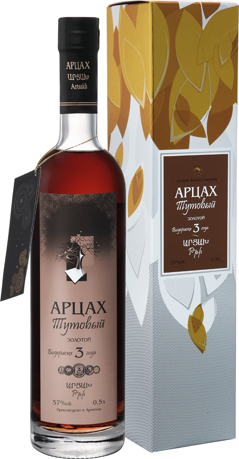 Арцах Тутовый Золотой в подарочной упаковке 0.5 л