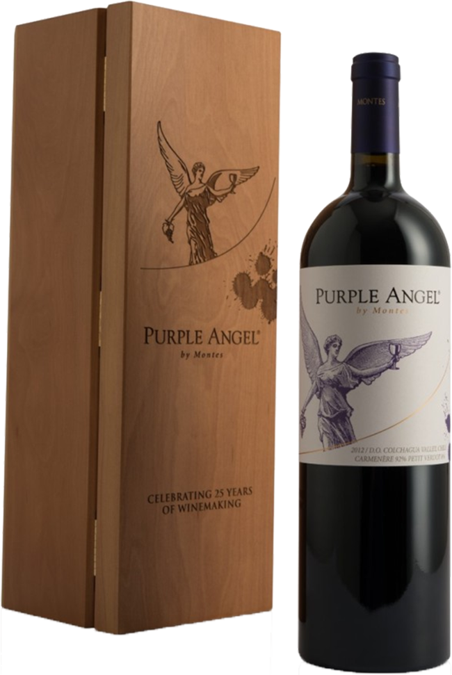 Монтес Пепл Энжел Долина Кольчагуа DO в деревянном футляре 1.5 л