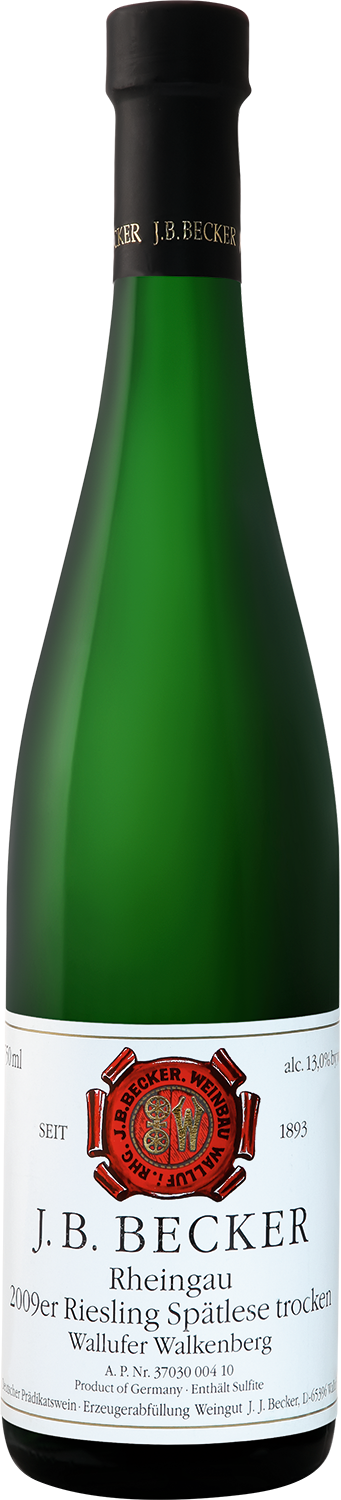 Рислинг Валлуфер Валькенберг Шпетлезе Трокен Рейнгау Дж.Б.Беккер 2009 0.75 л
