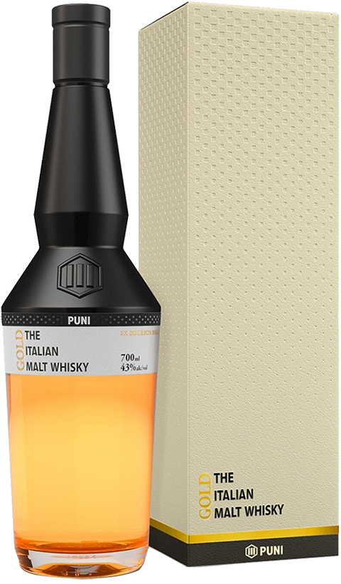 Пуни Голд Солодовый Виски в подарочной упаковке 0.7 л