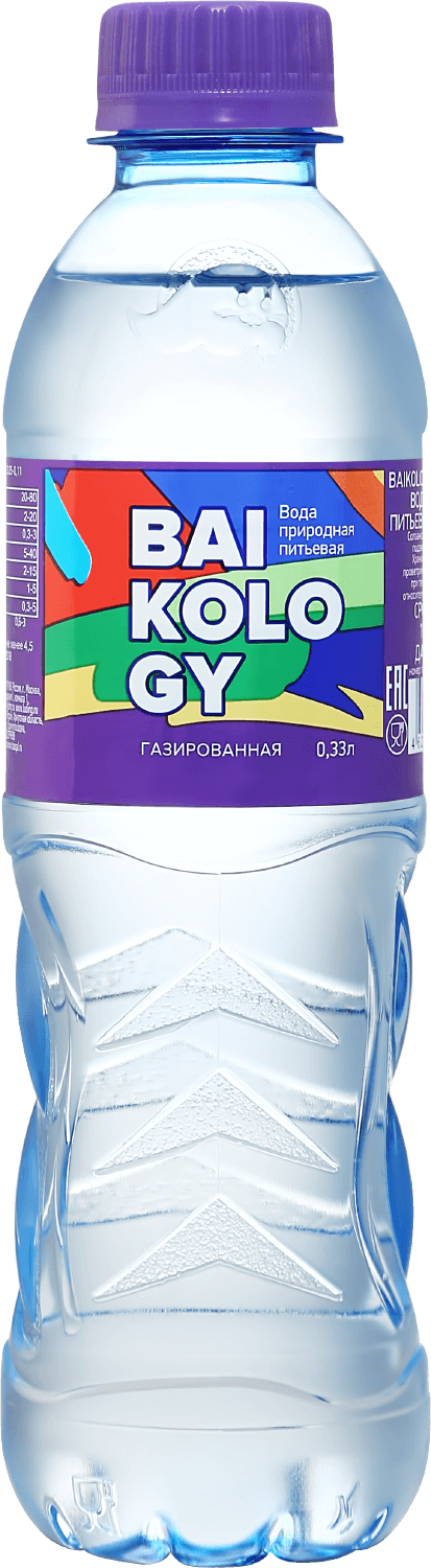 Вода Baikology Sparkling Water, 0.33 л