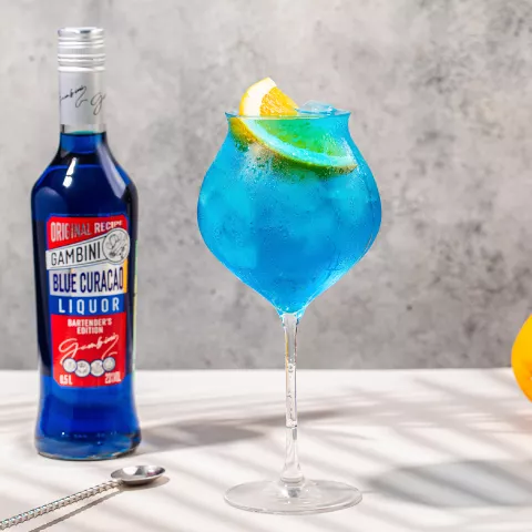 Blue White Wine Spritzer