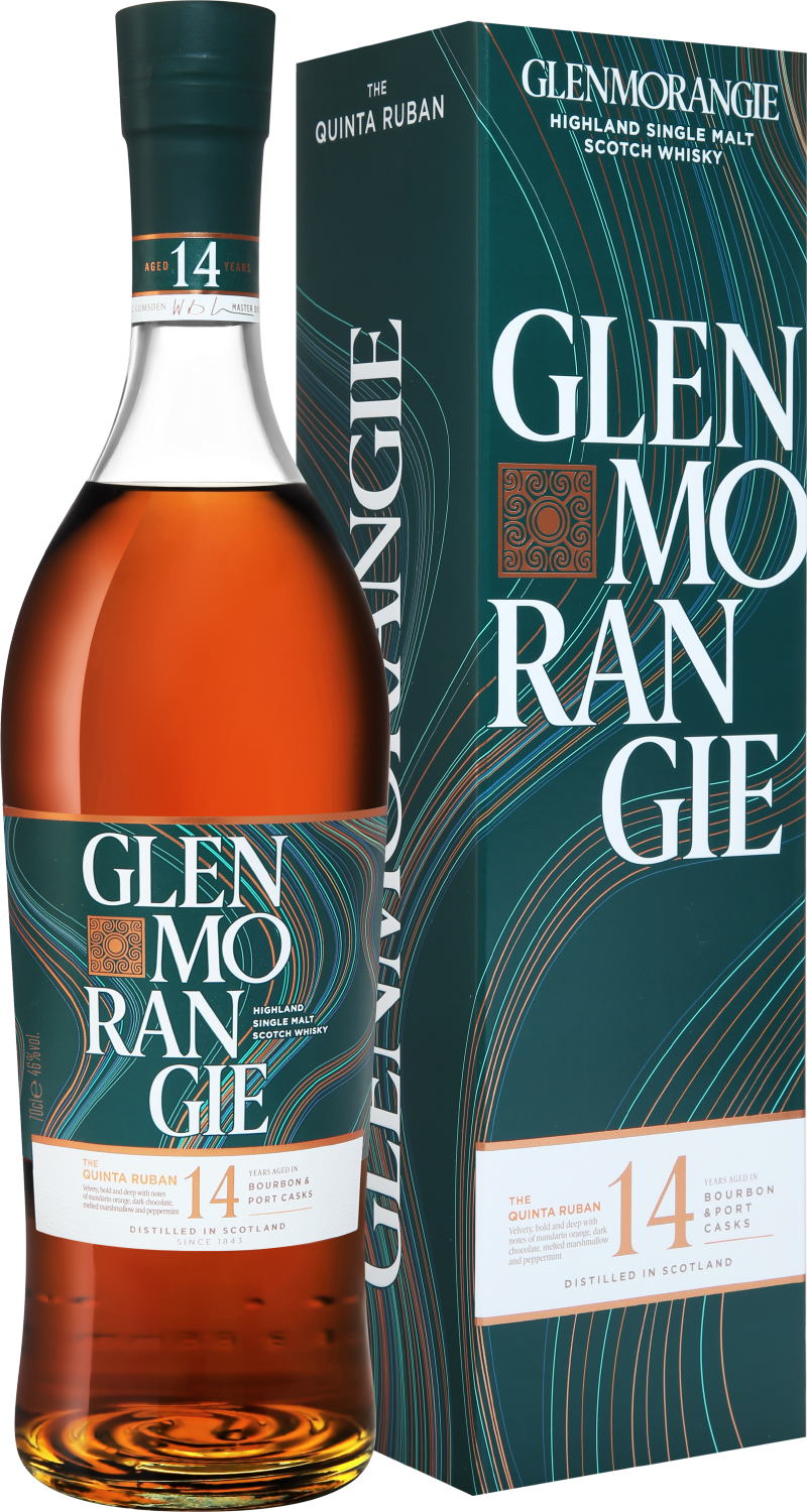 Гленморанджи Кинта Рубан Хайлэнд Сингл Молт Виски 14 лет в подарочной упаковке 0.7 л