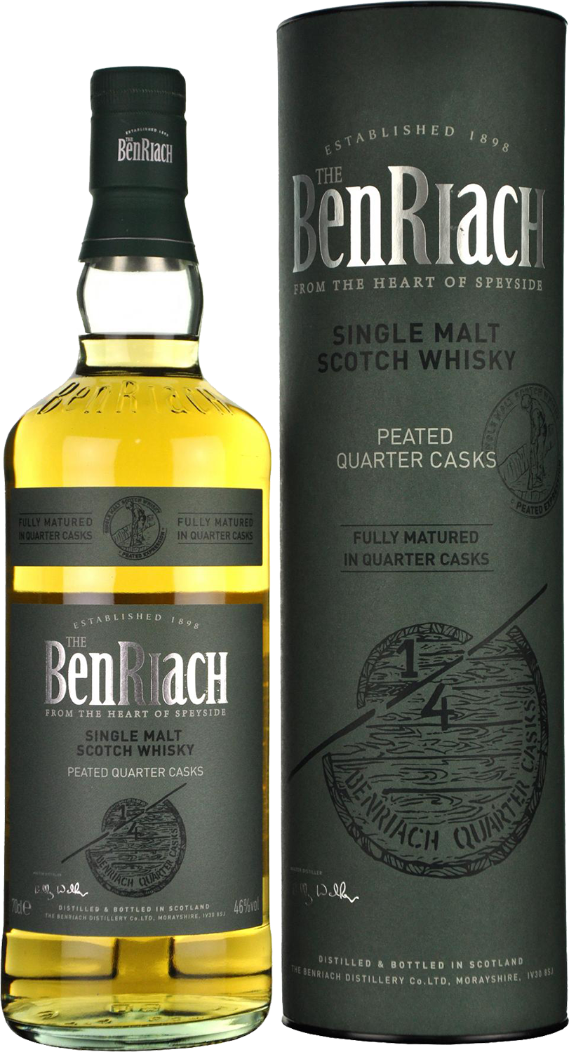 Бенриах Питид Квотер Каскс Сингл Молт солодовый виски в подарочной упаковке 0.7 л