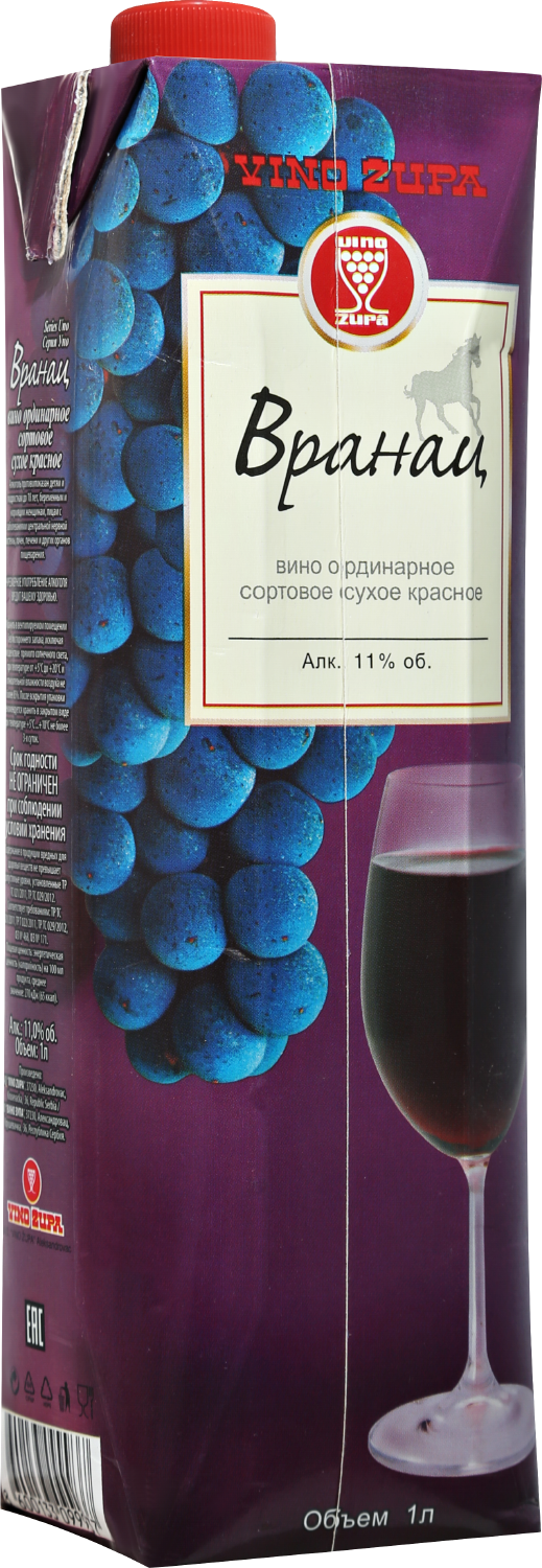Вранац Вино Зупа - 1&nbsp;л