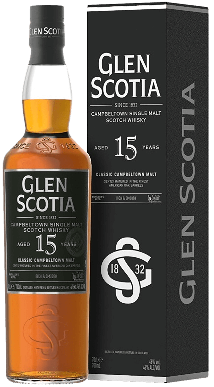 Глен Скоша Кэмпбелтаун 15 лет односолодовый шотландский виски в подарочной упаковке 0.7 л