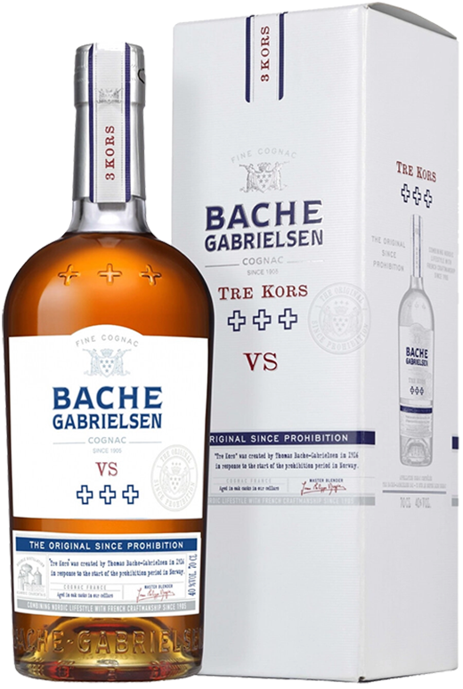 Баш-Габриэльсен Тре Корс Коньяк VS в подарочной упаковке 0.7 л