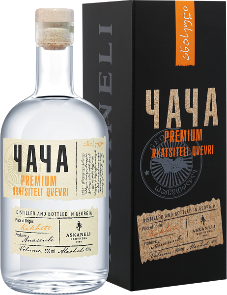 Chacha Askaneli Premium Rkatsiteli Qvevri (gift box), 0.5 л в Новосибирске