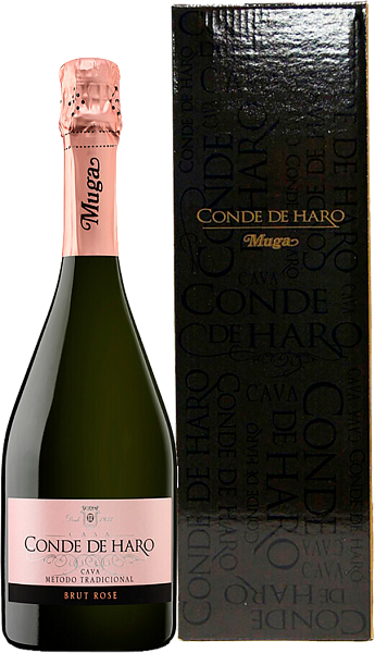 Conde de Haro Brut Rose Cava DO Bodegas Muga (gift box), 0.75 л в Новосибирске