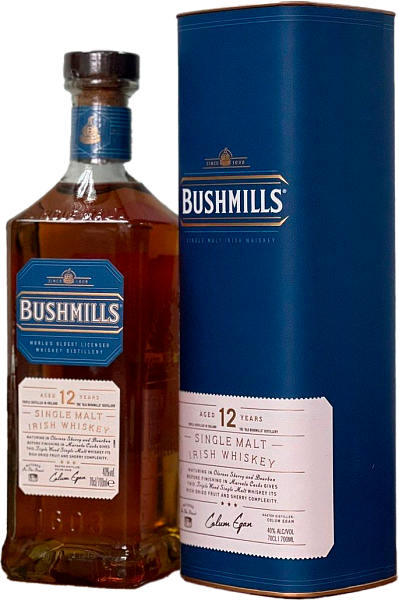 Bushmills 12 y.o. Single Malt Irish Whiskey (gift box), 0.7 л в Новосибирске