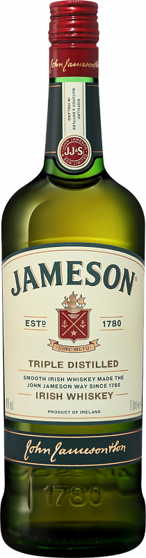 Джемесон Трипл Дистилт купажированный виски 1 л