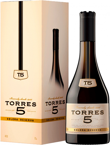 Torres 5 Solera Reserva (gift box), 0.7 л