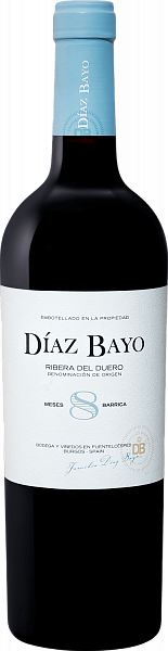 Вино Diaz Bayo 8 Meses Barrica Ribera del Duero DO Nuestro de Diaz Bayo, 0.75 л