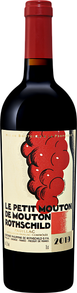 Вино Le Petit Mouton de Mouton Rothschild Pauillac AOC Chateau Mouton Rothschild, 0.75 л в Новосибирске