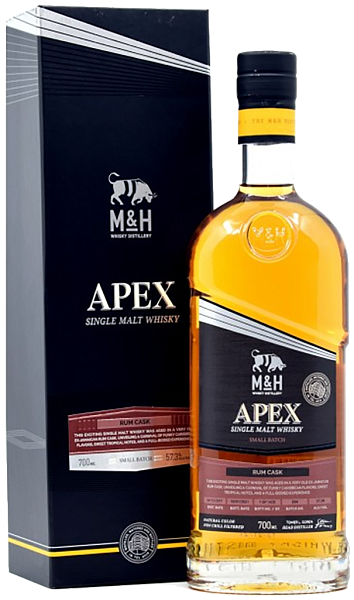 M&H Apex Rum Cask Single Malt Whiskey (gift box), 0.7 л в Новосибирске