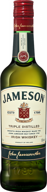Джемесон Трипл Дистилт купажированный виски 0.5 л