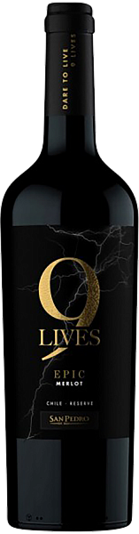 9 Lives Epic Merlot Reserve Central Valley DO Vina San Pedro, 0.75 л в Новосибирске