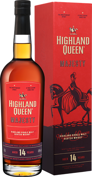 Highland Queen Majesty Single Malt Scotch Whisky 14 y.o. (gift box), 0.7 л в Новосибирске