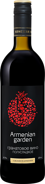 Armenian Garden Pomegranate Oktemberyanskiy Wine and Brandy Factory, 0.75 л в Новосибирске