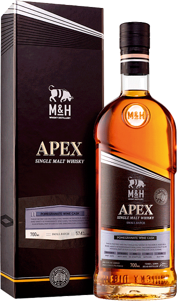 M&H Apex Pomegranate Wine Cask Single Malt Whiskey (gift box), 0.7 л в Новосибирске