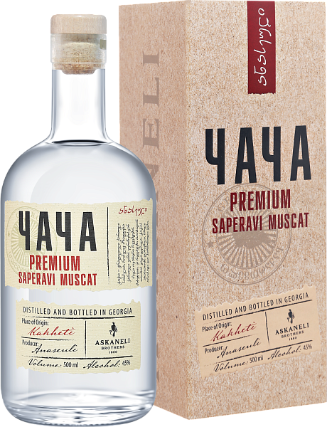 Chacha Askaneli Premium Saperavi Muscat (gift box), 0.5 л в Новосибирске