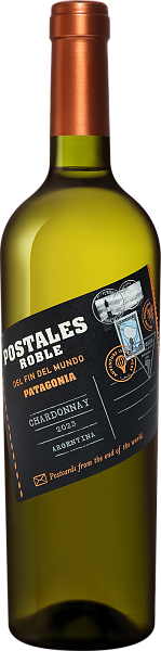 Postales Roble Chardonnay Patagonia IG Bodega del Fin Del Mundo, 0.75 л в Новосибирске