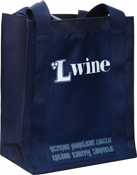 L-wine bag for carrying 6 bottles 