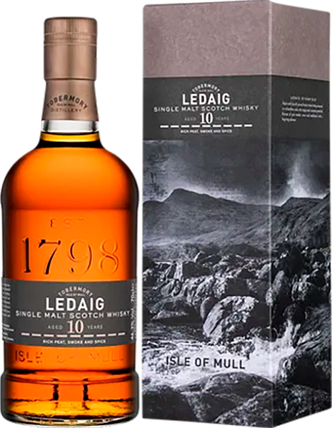 Ledaig Aged 10 Years Single Malt Scotch Whisky (gift box), 0.7 л в Новосибирске
