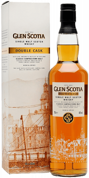 Виски Glen Scotia Double Cask Single Malt Scotch Whisky (gift box), 0.7 л