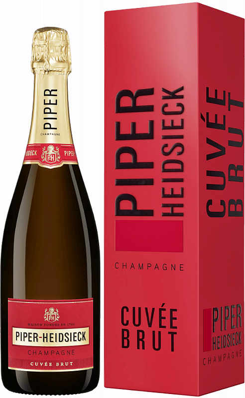 Пайпер-Хайдсик Брют Шампань АОС в подарочной упаковке 0.75 л