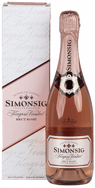 Kaapse Vonkel Rose Brut Simonsig (gift box), 0.75 л в Новосибирске