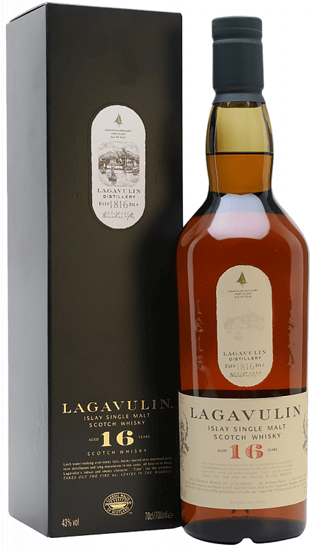 Лагавулин Айла односолодовый шотландский виски 16 лет в подарочной упаковке 0.75 л