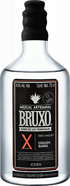 Bruxo X Mezcal Artesanal Joven, 0.7л