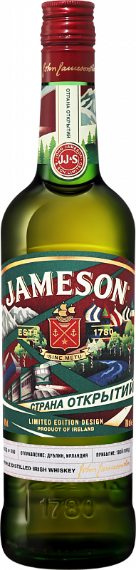 Джемесон Трипл Дистилт купажированный виски 0.7 л