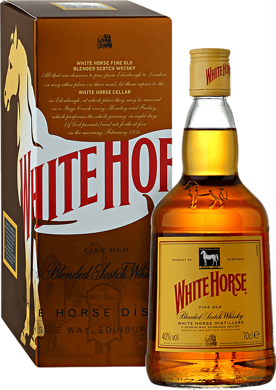 Уайт Хорс купажированный шотландский виски в подарочной упаковке 0.7 л