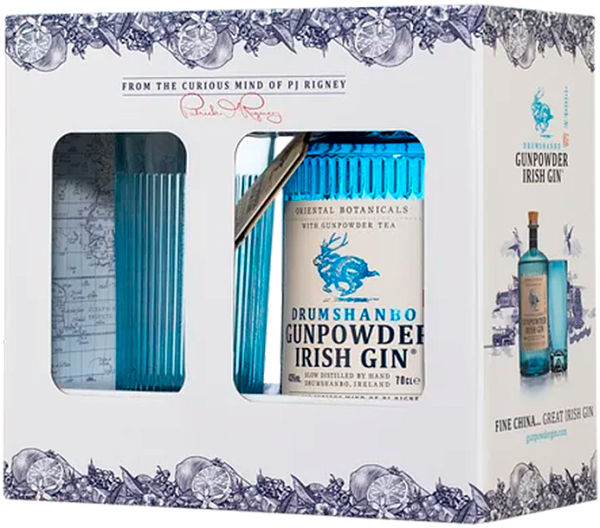 Drumshanbo Gunpowder Irish Gin (gift box with a glass), 0.7 л в Новосибирске