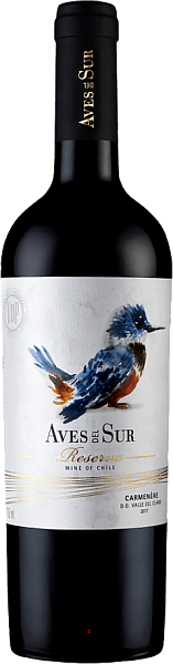 Aves del Sur Carmenere Reserva Maule Valley DO Viña del Pedregal, 0.75 л в Новосибирске